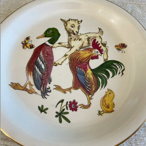 Stavengerflint Norway - Child’s Farm Animal Plate - Used - Picture 4 of 4